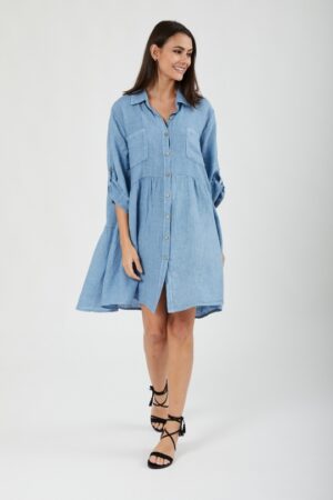 Ornella-kjole-blue