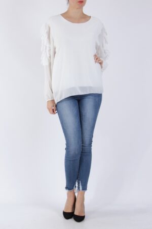 Hvid bluse
